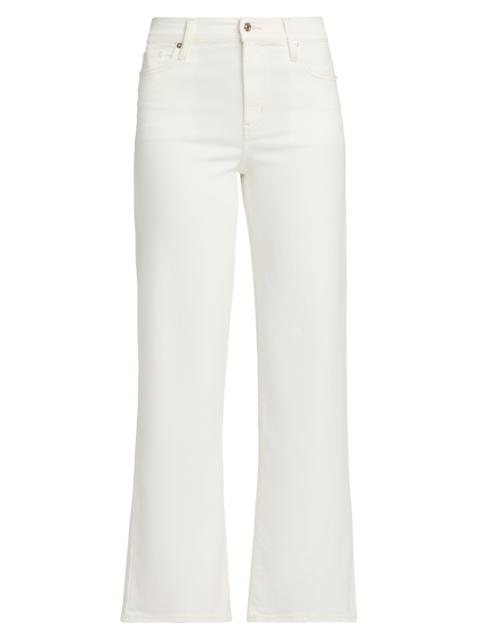 FRAME Women's Le Slim Palazzo High-Rise Jeans - Natural Clean