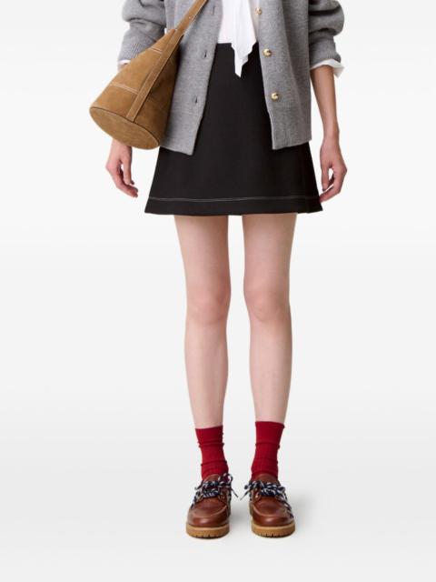 Claudie Pierlot contrast-stitch mini skirt