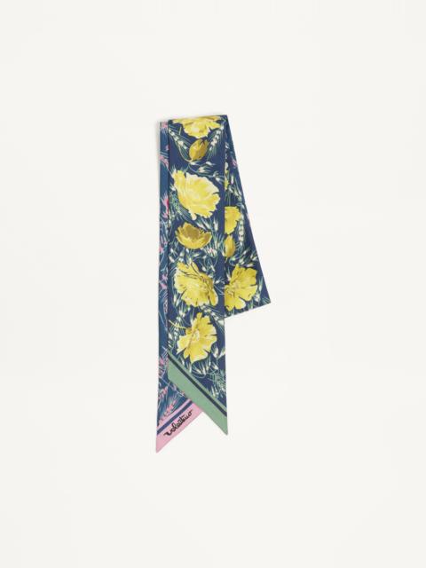 Valentino APRES L'HIVER POPPIES BANDEAU SCARF IN SILK