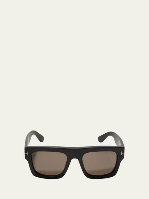 TOM FORD Fausto Square Plastic Sunglasses