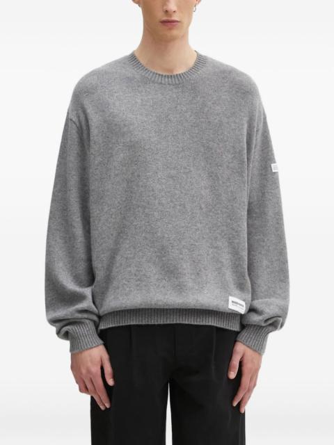 NEIGHBORHOOD logo-patch crew-neck sweater