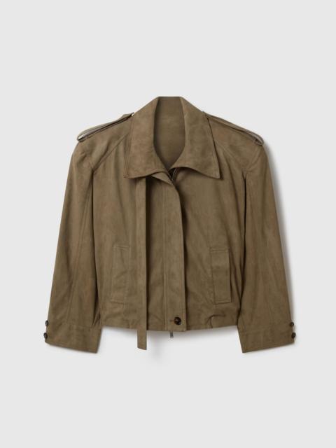 Stella McCartney Suede-Effect Double-Layer Jacket