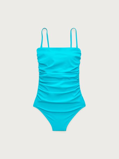 J.CREW Long-torso Gemma ruched bandeau one-piece