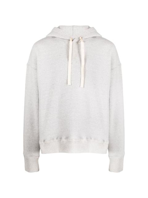 Jil Sander drop-shoulder drawstring hoodie