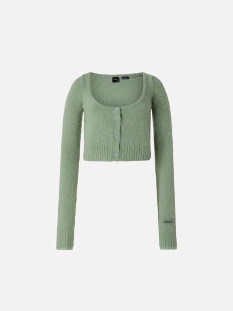 PINKO SHORT SOFT KNIT CARDIGAN