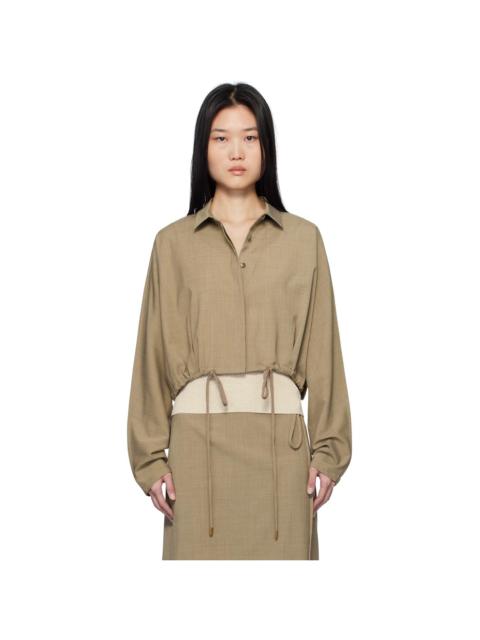 LE17SEPTEMBRE Beige Waist String Short Jacket