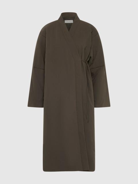 ST. AGNI Pillow Wrap Coat - Wood