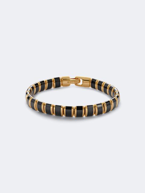 DAVID YURMAN Spiritual Beads 18kt gold bracelet with onyx