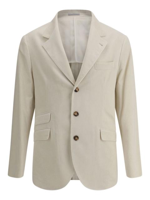 Brunello Cucinelli ribbed velvet blazer