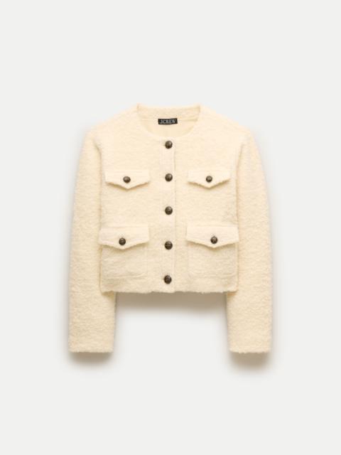 J.CREW Knit jacket in bouclé wool blend