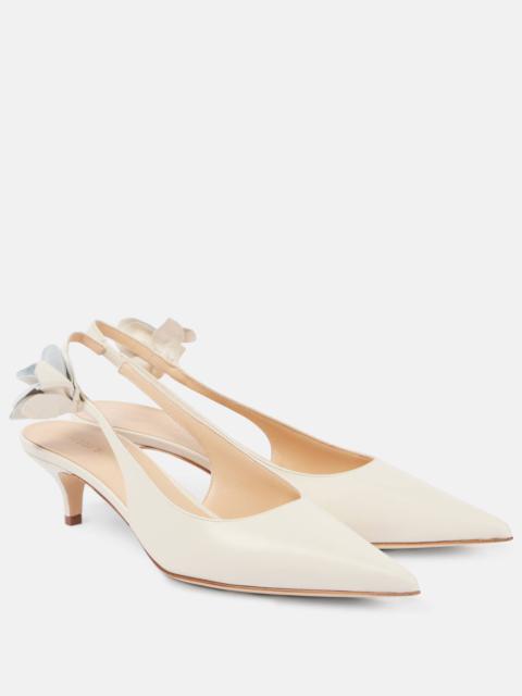 MAGDA BUTRYM Bridal leather slingback pumps