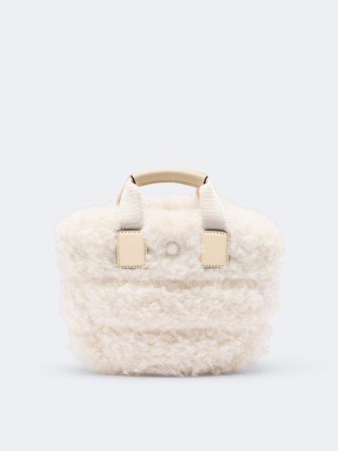 Moncler Caradoc Mini teddy top-handle bag