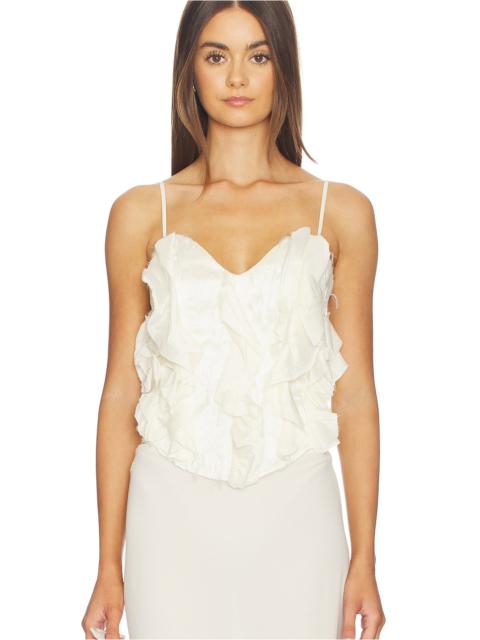 Kim Shui Emma Lace Up Bustier Top