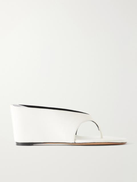 JUDE Yaga Leather Wedge Sandals