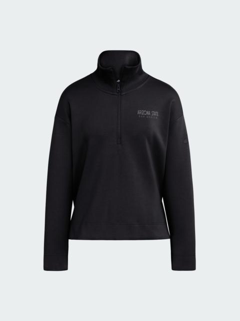 adidas Arizona State Sun Devils Soft Lux Quarter Zip Sweatshirt
