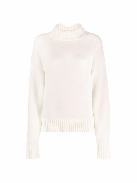 roll neck knitted jumper