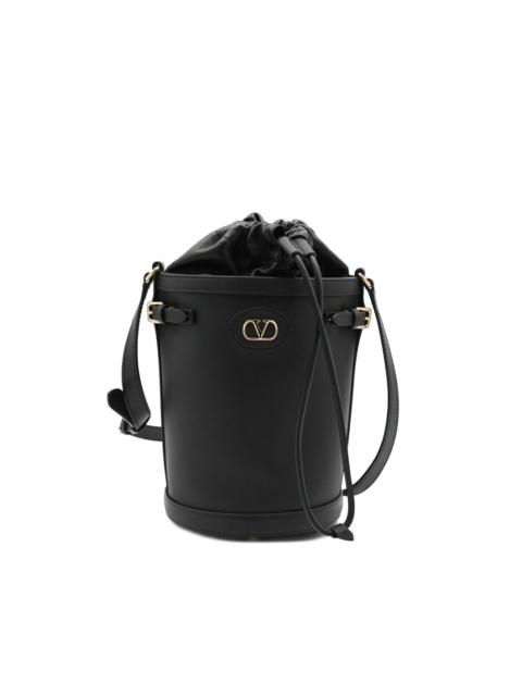 Valentino logo-buckle bucket bag