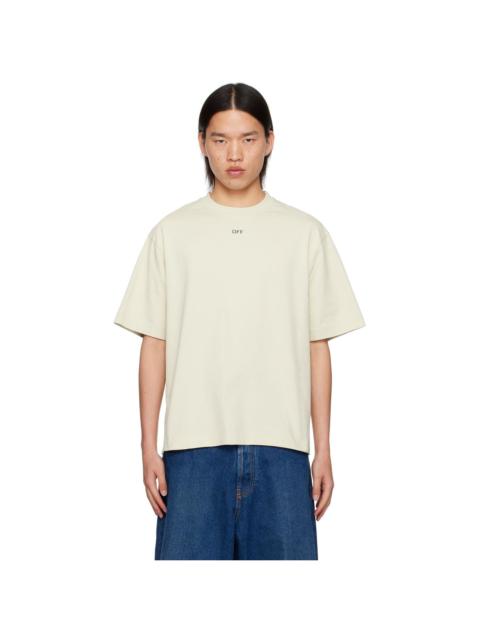 Beige Off Stamp Skate T-Shirt