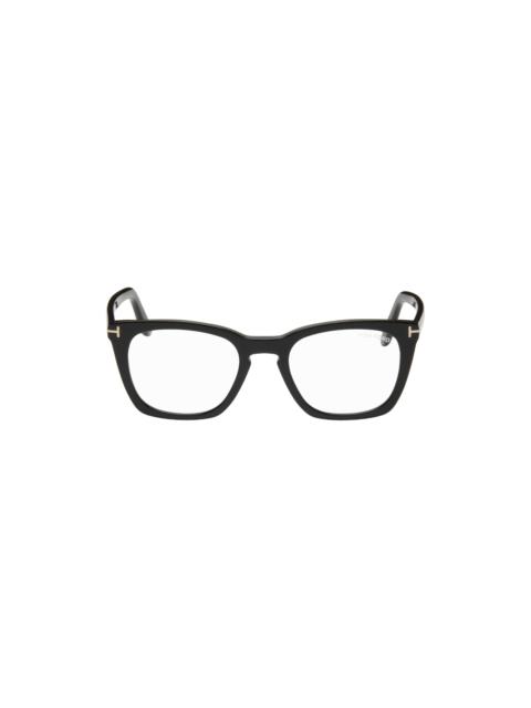 TOM FORD 블랙 블루 블록 스퀘어 유리