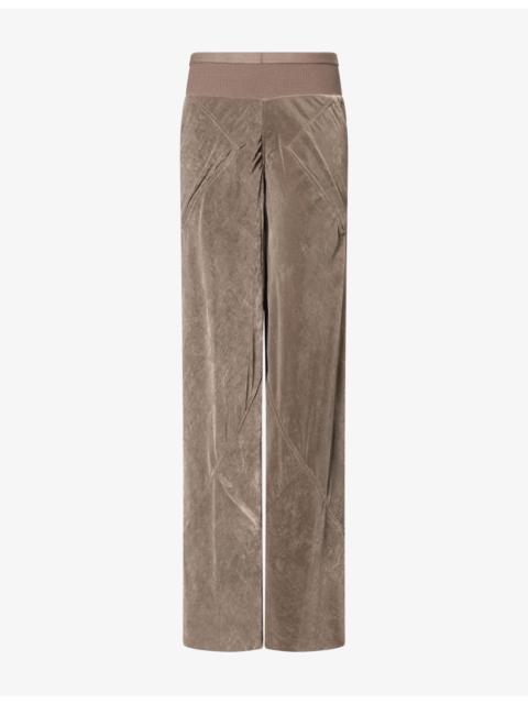 Rick Owens Bias Wide-Leg Velvet Trousers