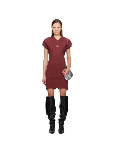 Vivienne Westwood Red Pourpoint Football Minidress