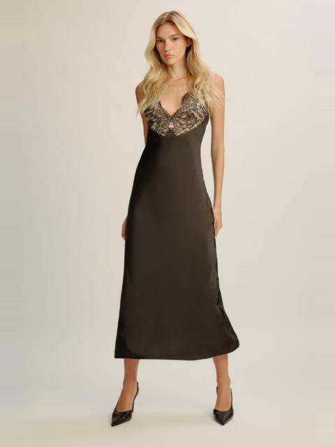 BARDOT Hayden Lace Slip Dress In Black