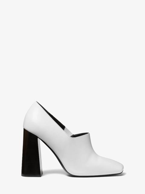 MICHAEL KORS COLLECTION Sofia High Throat Leather Pump