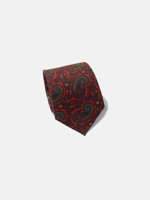 J. PRESS MADE-IN-ENGLAND RED PAISLEY ANCIENT MADDER TIE