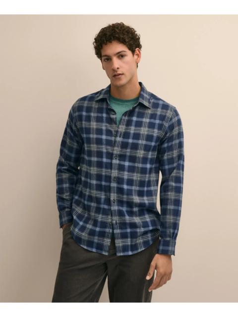 Brooks Brothers Cotton-Brushed Wool Tartan Sport Shirt
