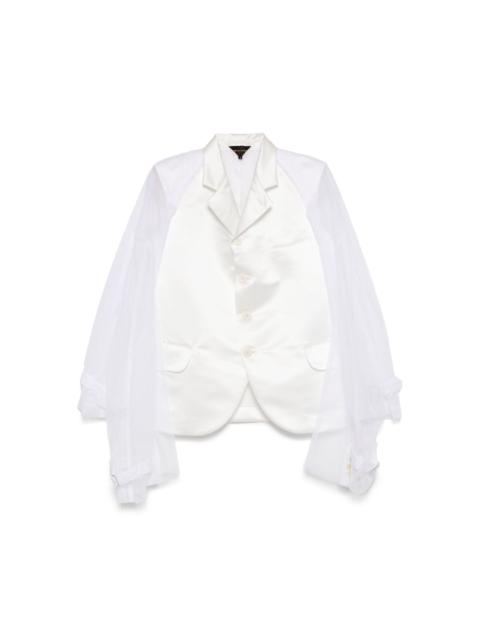 tulle-inserts blazer