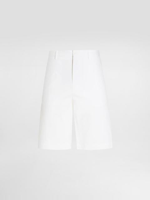 Dolce & Gabbana Stretch cotton shorts with branded tag