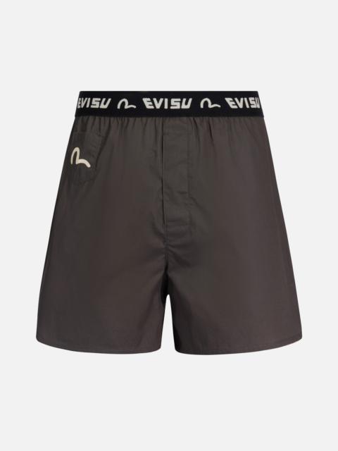 EVISU GRAFFITI STICKER WITH DAICOCK PRINT BOXER SHORTS