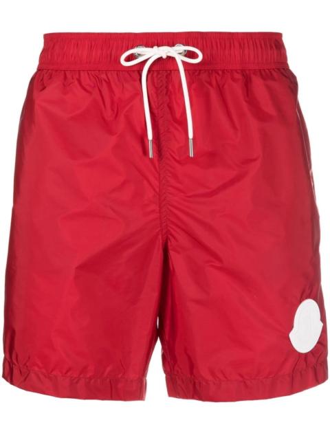Moncler logo-patch swim shorts