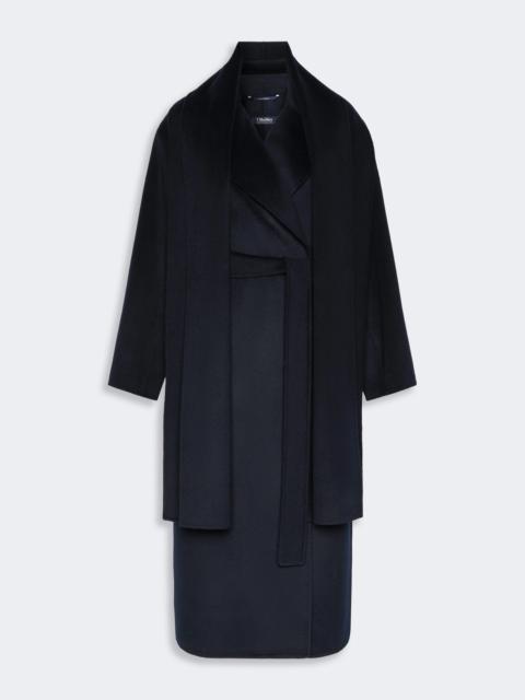 'S Max Mara CARISMA Double wool and cashmere robe coat - MIDNIGHTBLUE