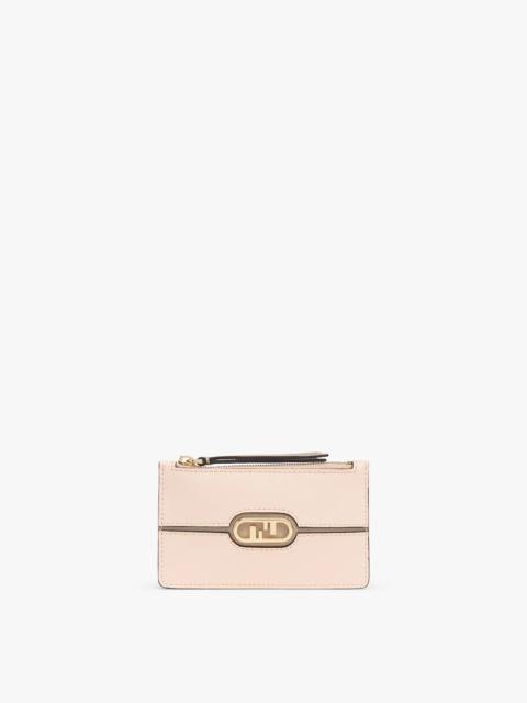 FENDI Pink leather card holder