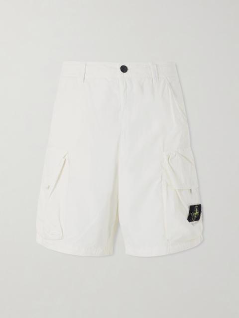 Stone Island Straight-Leg Camouflage-Print Ripstop Cotton-Blend Shorts