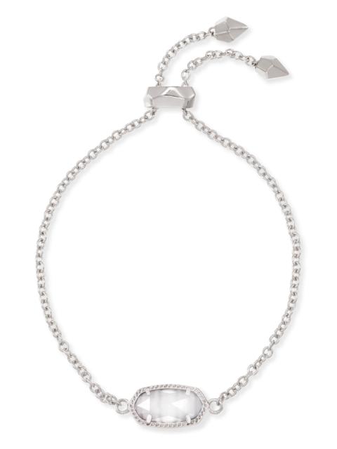 KENDRA SCOTT Elaina Silver Adjustable Chain Bracelet in Slate