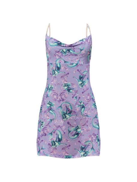 VERSACE JEANS COUTURE mermaid beaded strap dress