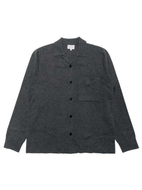 Nicolai Merino Cotton Milano Jacket Dark Grey Melange