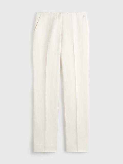 TOTEME Easy raw edge trousers white