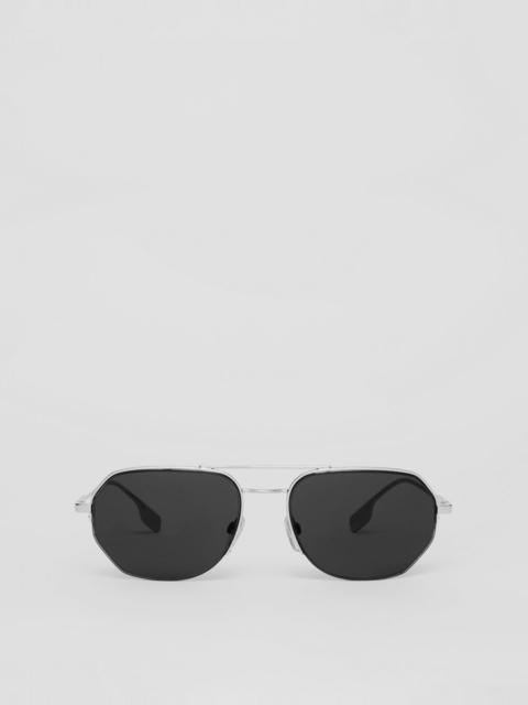 Burberry Geometric Frame Sunglasses