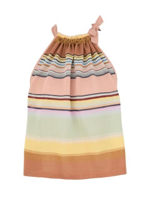 Zimmermann COCO STRIPE HALTER TOP
