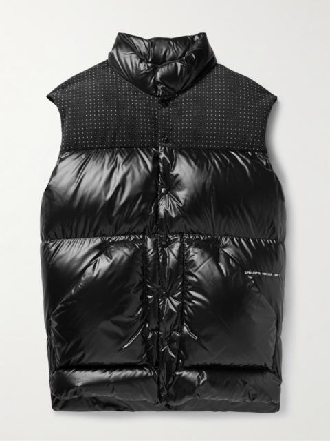Moncler 7 Moncler FRGMT Hiroshi Fujiwara Osteen Polka-Dot Felt-Trimmed Shell Gilet