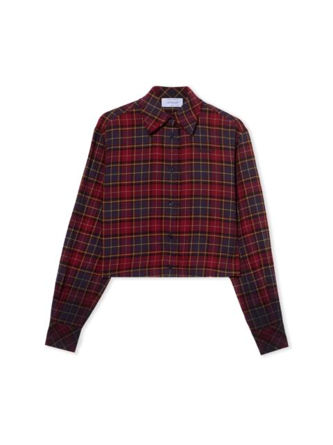 Off-White Check Flannel Arrow Spray Shirt