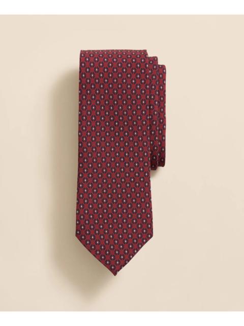 Brooks Brothers Silk Spaced Geometric Tie