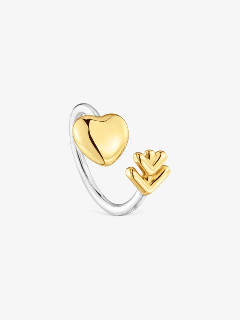 TOUS Two-tone Open ring TOUS Flechazo