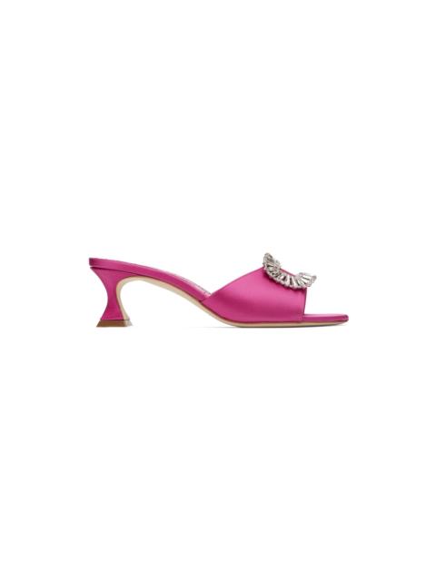 Manolo Blahnik Pink Laalita Heels