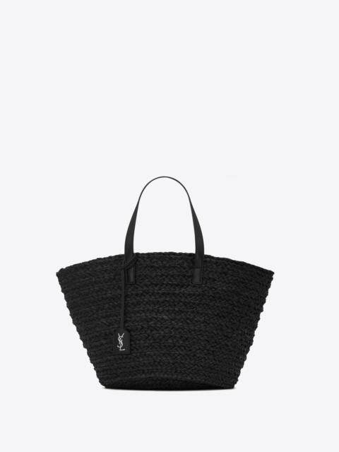 SAINT LAURENT panier medium bag in raffia