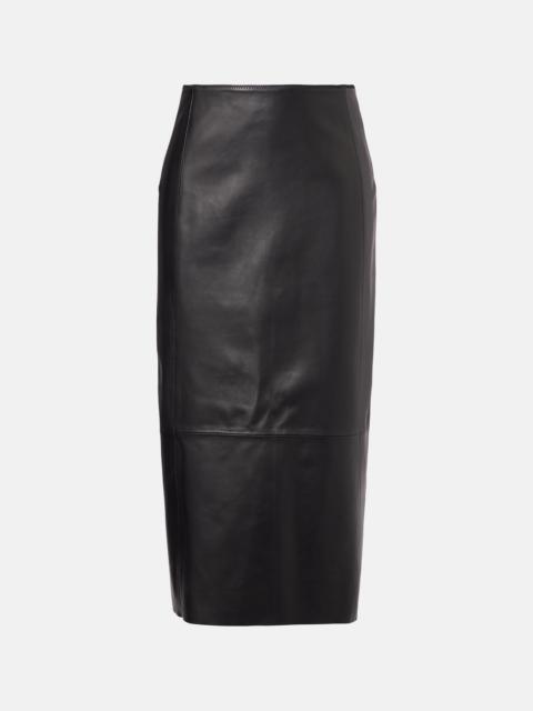 Vince Leather pencil skirt