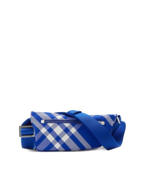 Burberry Shield check-pattern messenger bag